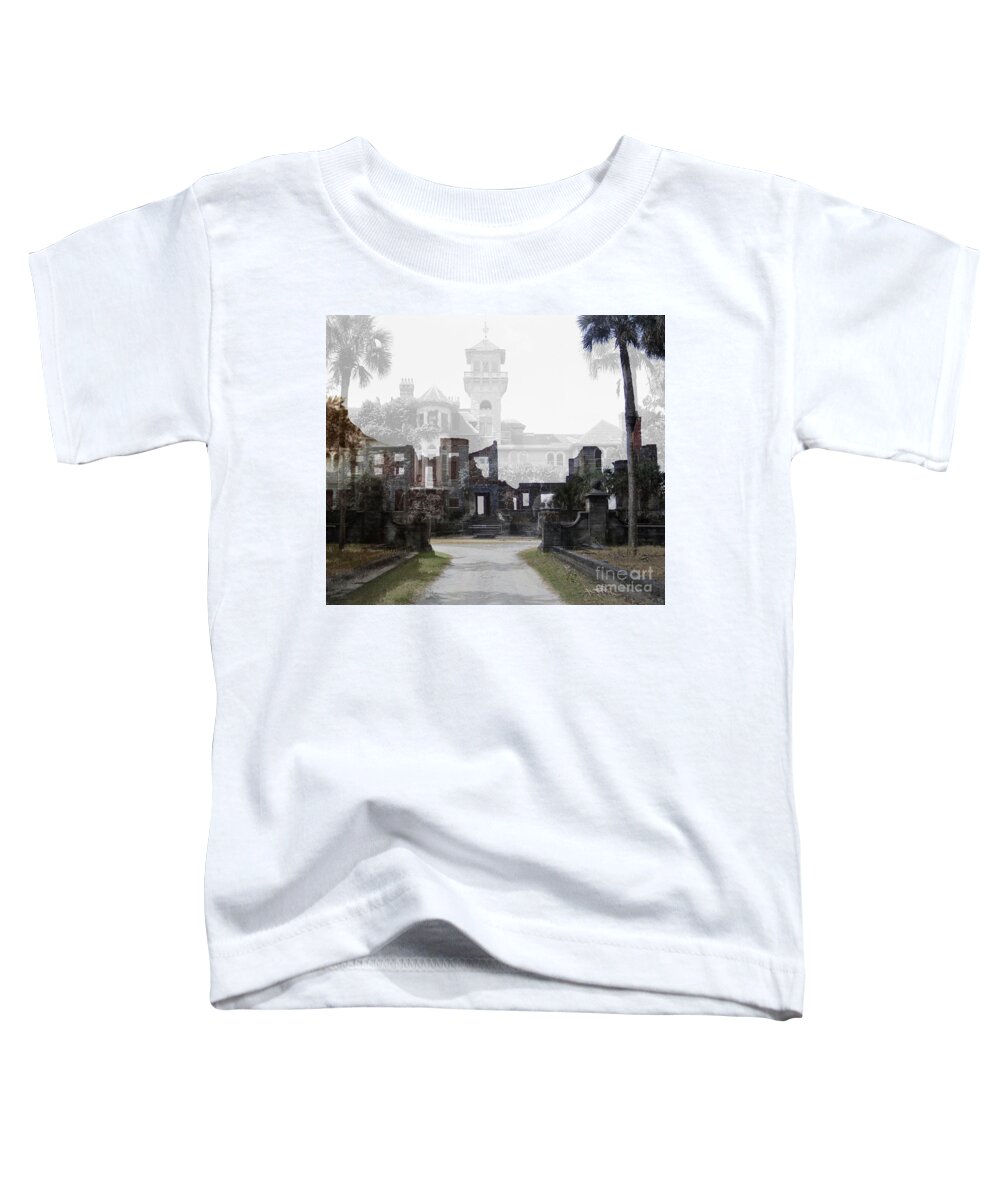 Ruin Toddler T-Shirt featuring the digital art Echoes Of Time by D Hackett