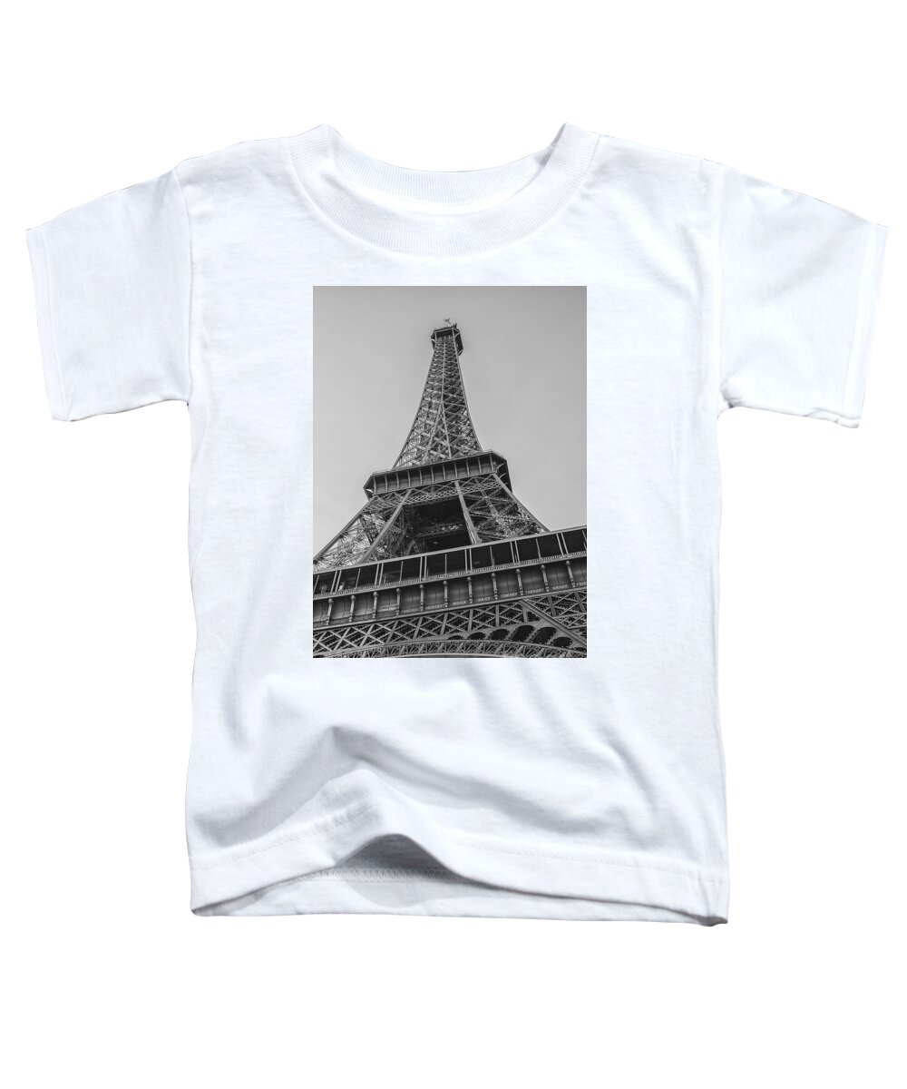 Paris Toddler T-Shirt featuring the photograph Eiffel tower Paris by Patricia Hofmeester