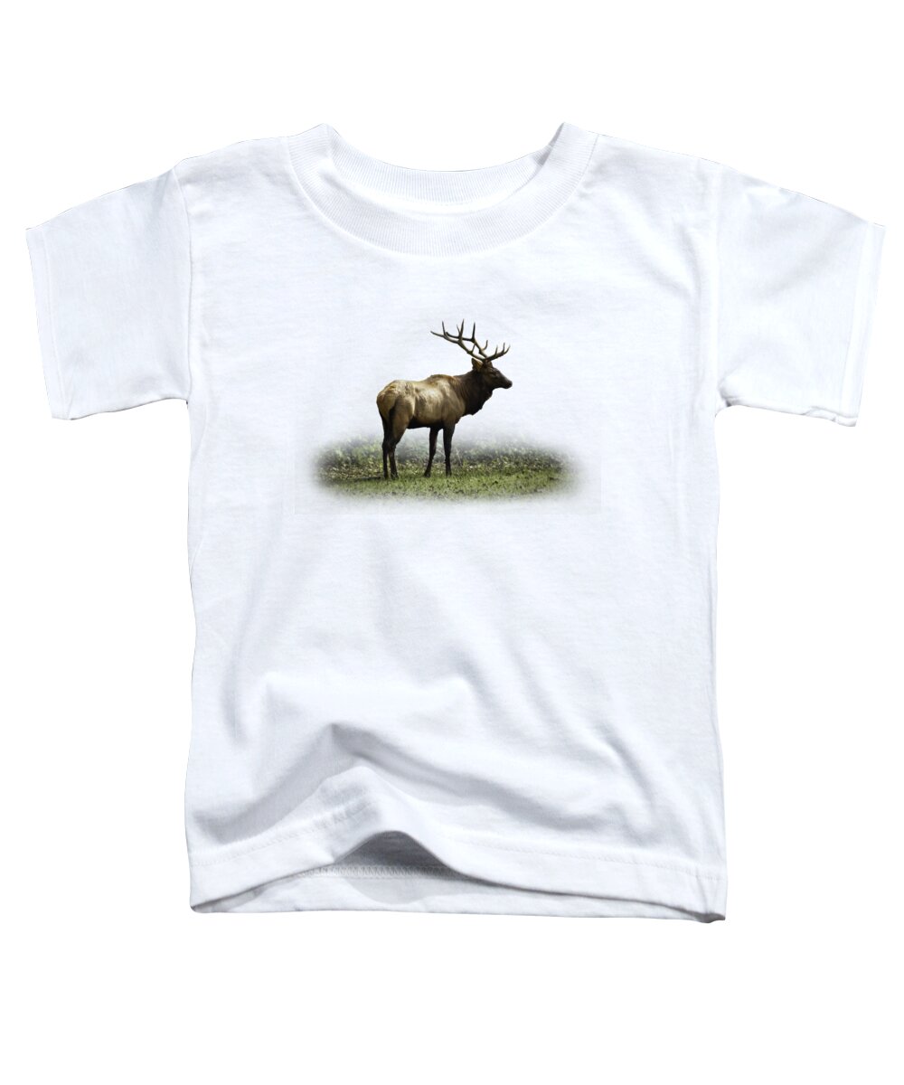 Elk Toddler T-Shirt featuring the photograph Elk III by Debra and Dave Vanderlaan