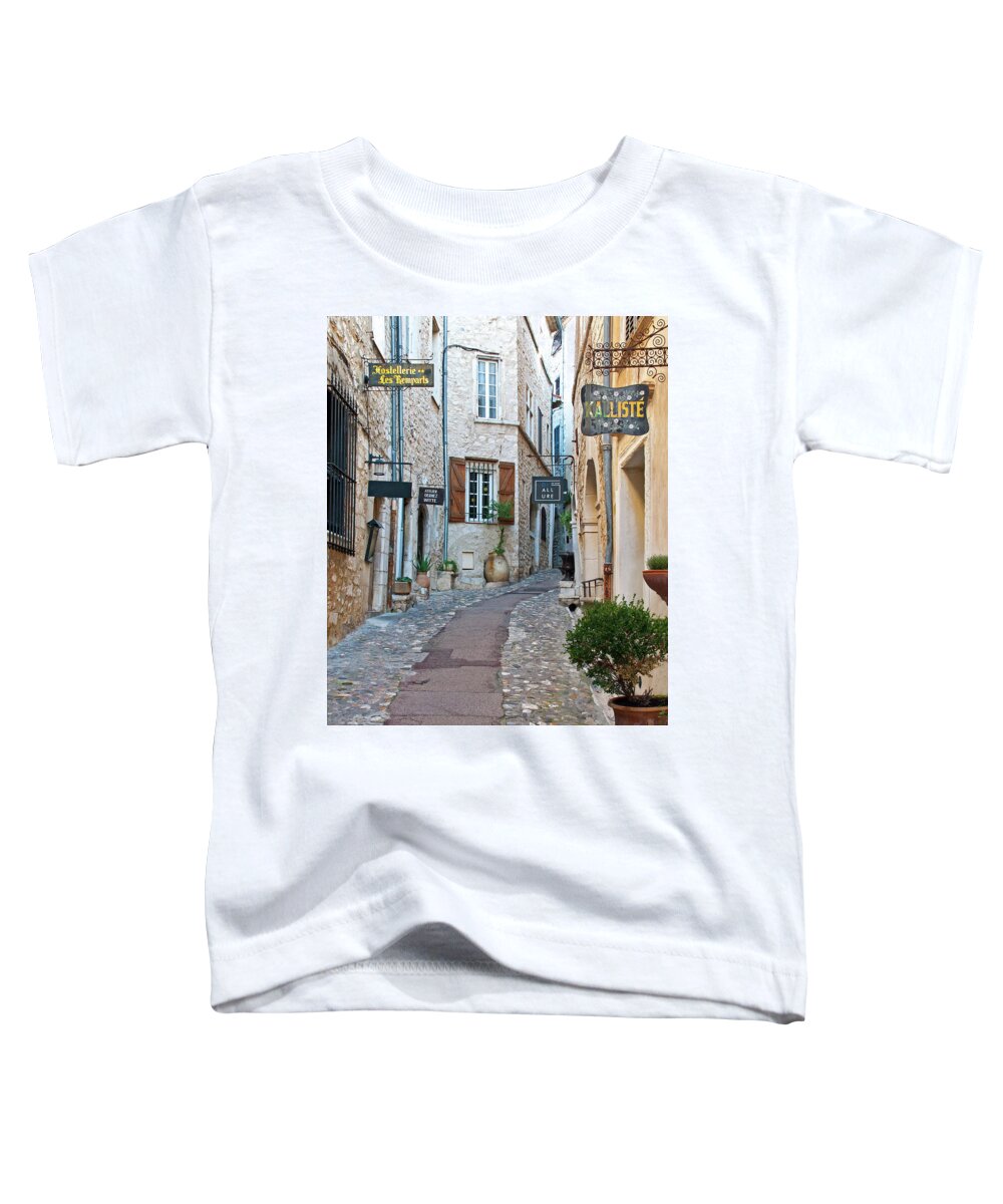 St Paul De Vence Toddler T-Shirt featuring the photograph Exploring St. Paul De Vence - France by Denise Strahm