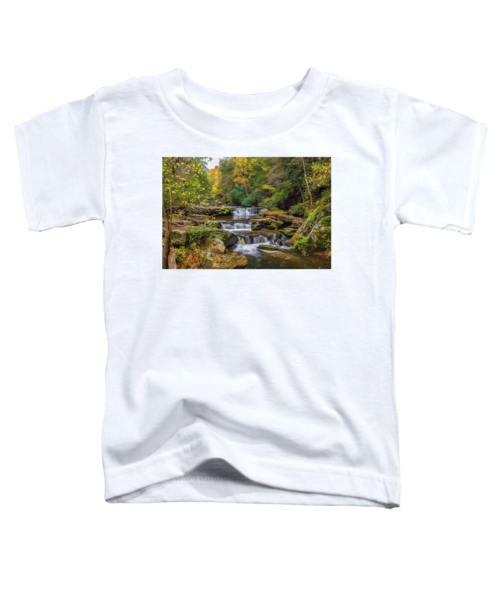 2017-10-29 Toddler T-Shirt featuring the photograph Fall at Bark Camp creek by Ulrich Burkhalter