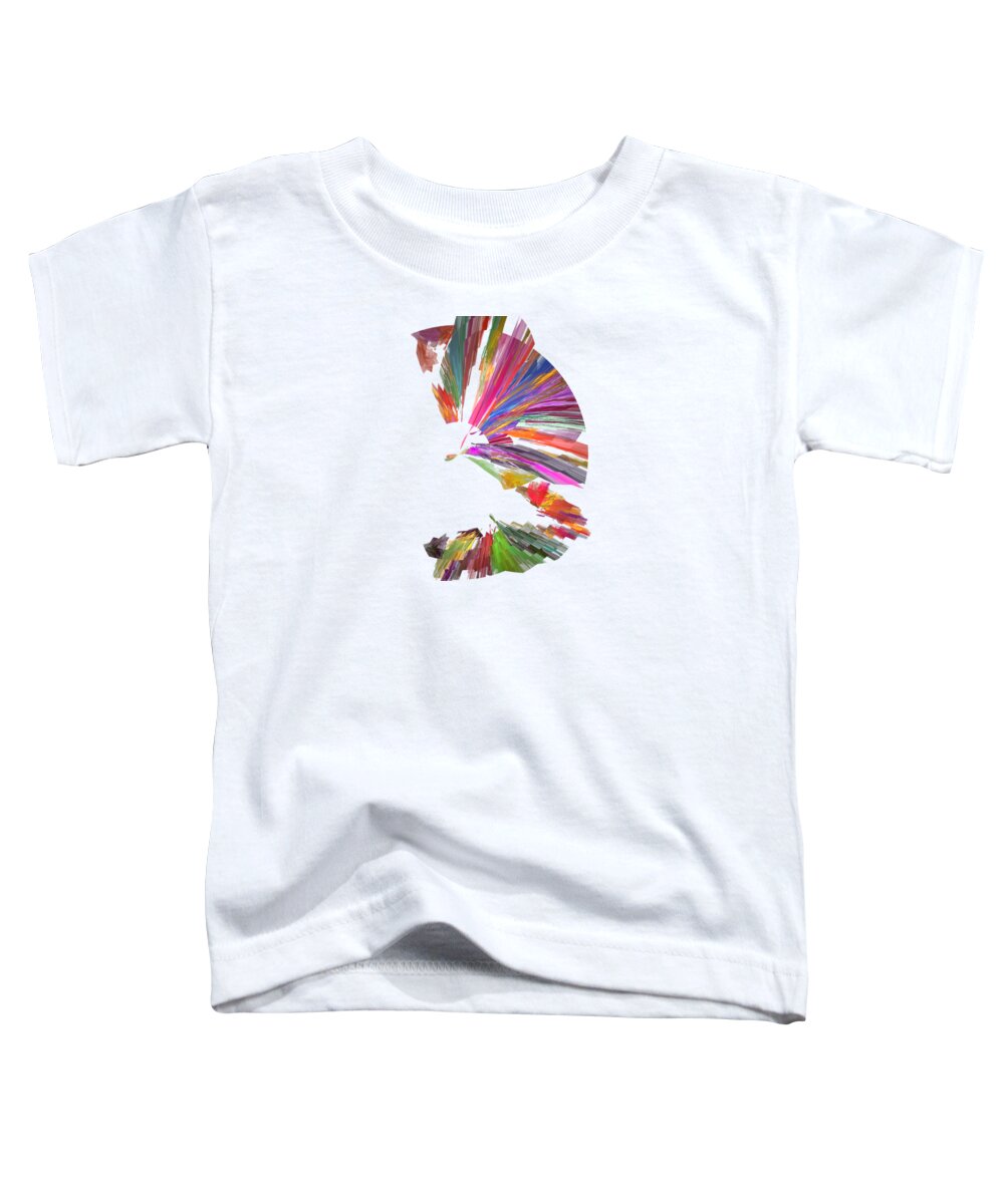 Dove Toddler T-Shirt featuring the digital art Fandango by Ilia -