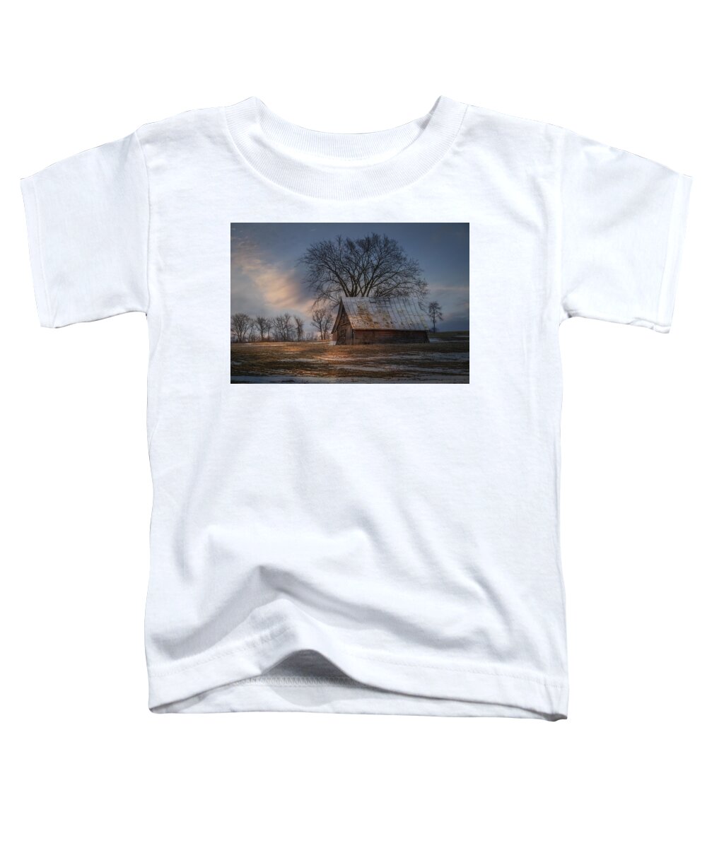 Farm Shed Toddler T-Shirt featuring the photograph Farm Shed 2016-1 by Thomas Young