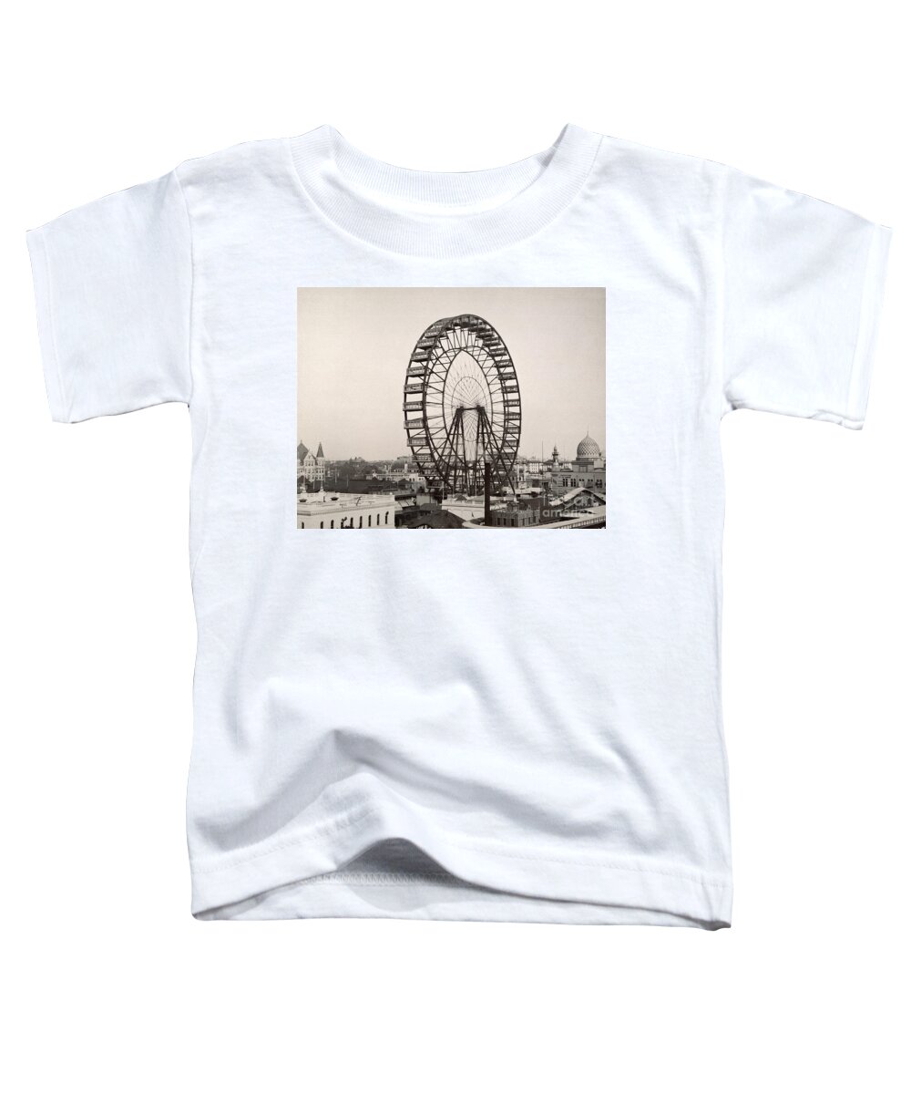 1893 Toddler T-Shirt featuring the photograph Ferris Wheel, 1893 by Granger