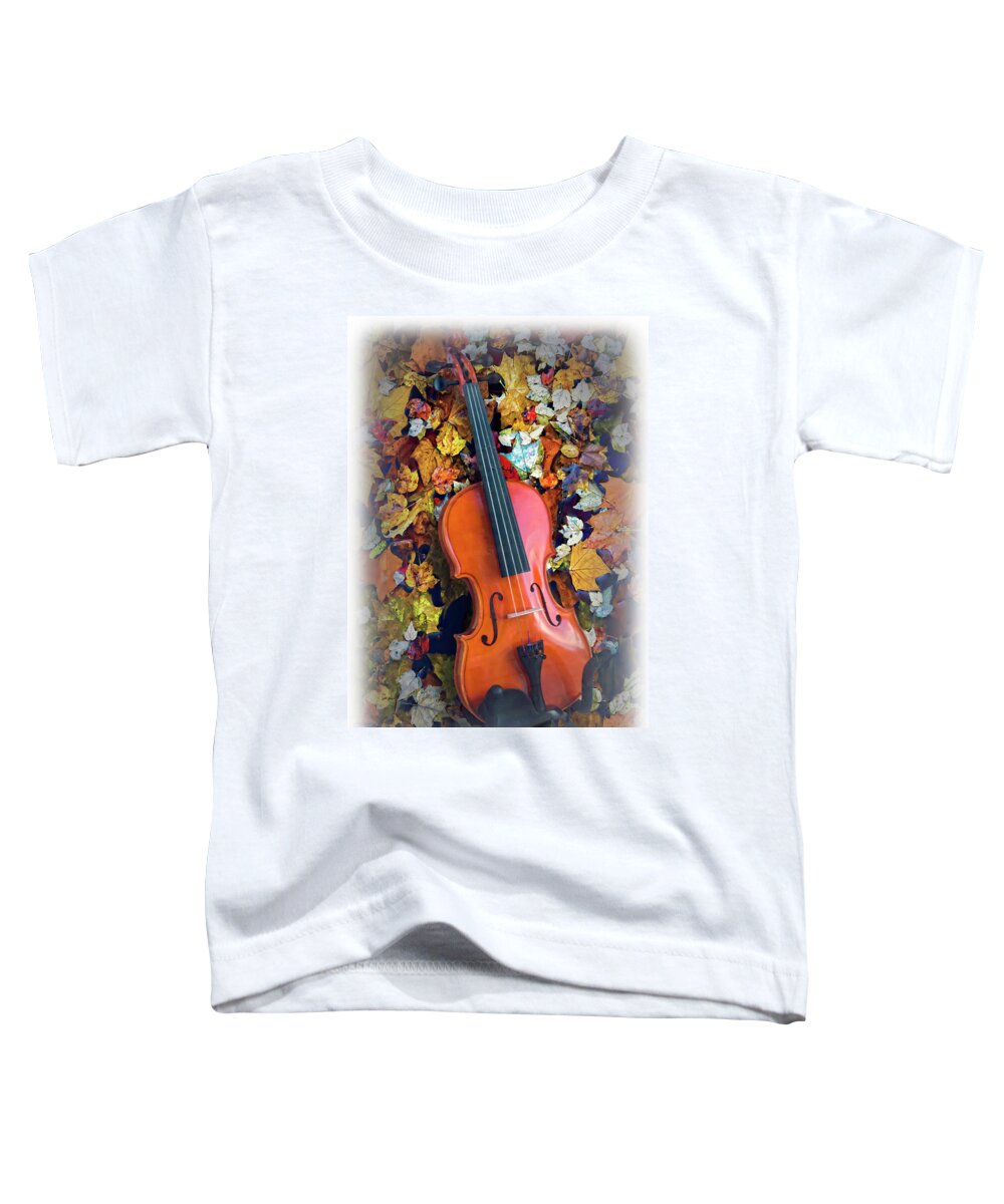 2d Toddler T-Shirt featuring the mixed media Fiddle Faddle by Brian Wallace