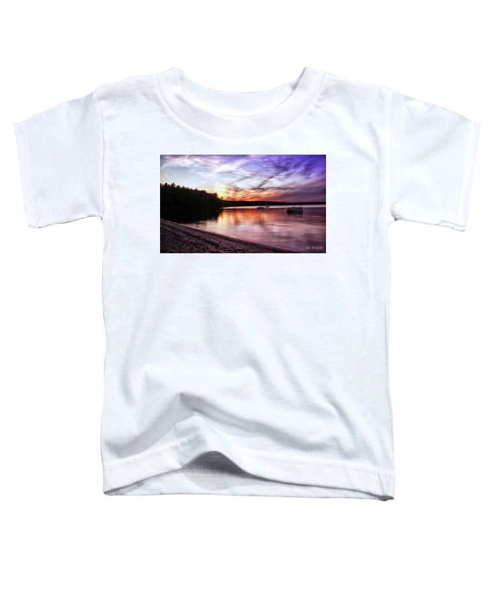 Reflection Toddler T-Shirt featuring the photograph Flame Reflection by Catherine Melvin