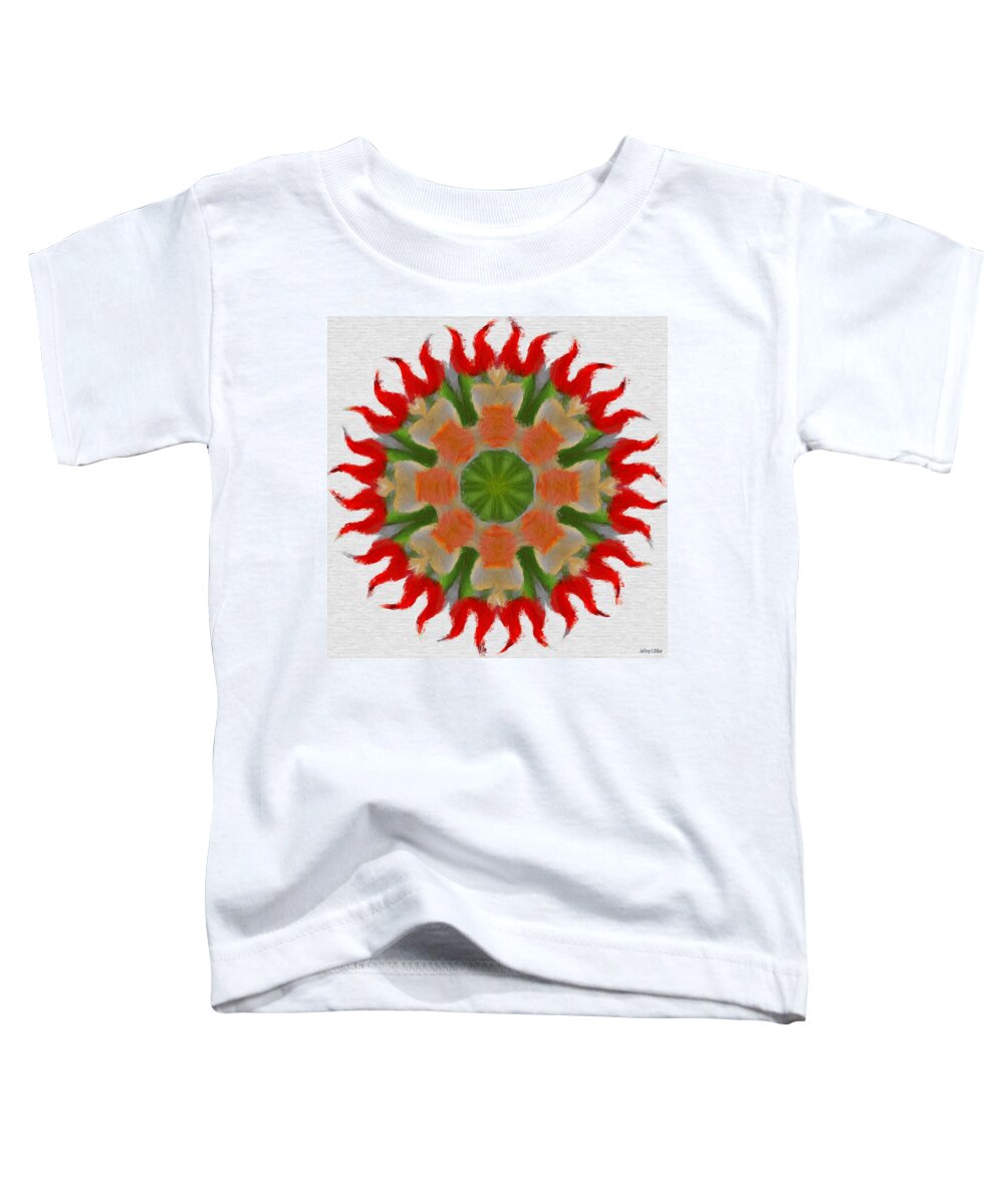 Abstract Toddler T-Shirt featuring the painting Floral Flare by Jeffrey Kolker