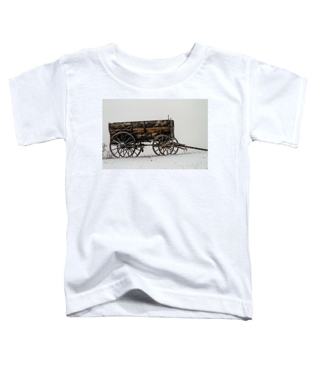 Horse Drawn Toddler T-Shirt featuring the photograph Forgotten by Alana Thrower