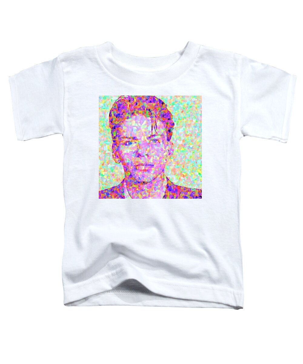 Wingsdomain Toddler T-Shirt featuring the photograph Frank Sinatra in Abstract Cubism 20170404 by Wingsdomain Art and Photography