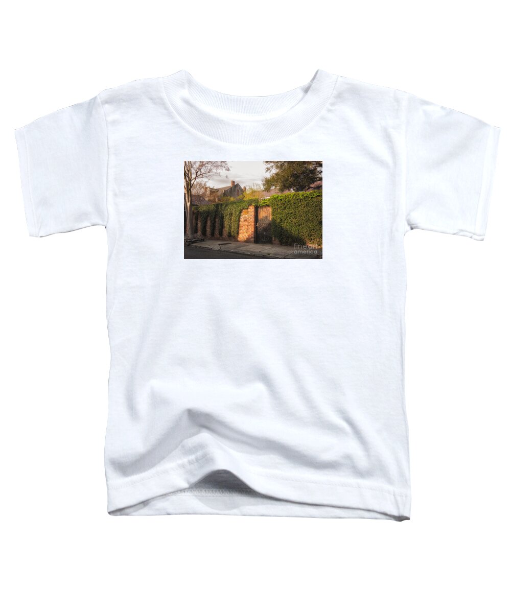 House Toddler T-Shirt featuring the photograph French Quarter Wall and Home- NOLA by Kathleen K Parker