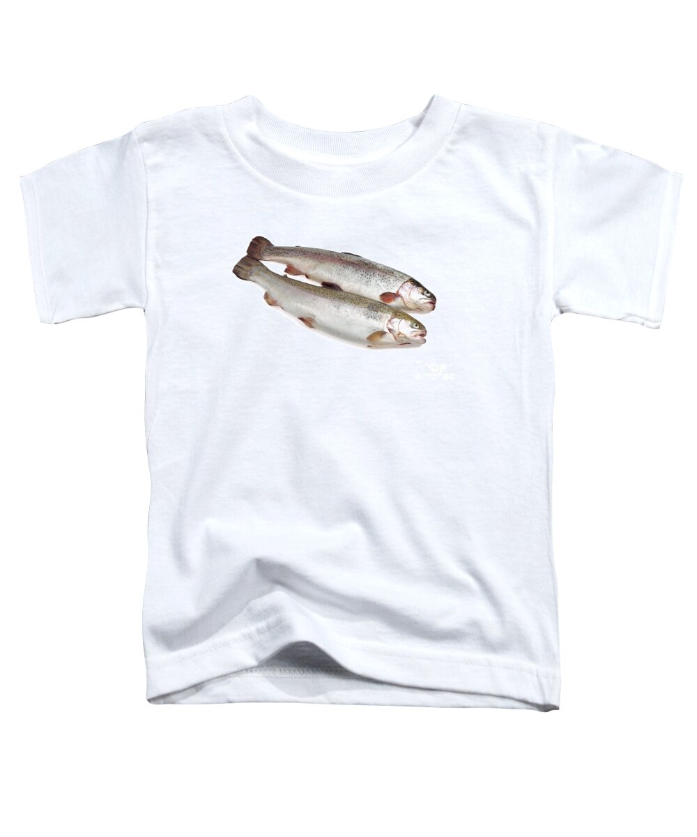 Animal Toddler T-Shirt featuring the photograph Fresh Sea Trout Salmo Trutta Trutta by Gerard Lacz