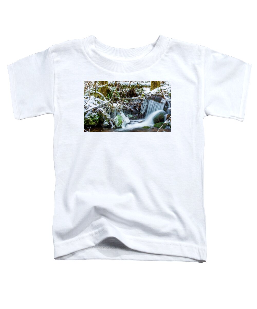 Art Toddler T-Shirt featuring the photograph Frozen Creek by Jason Brooks