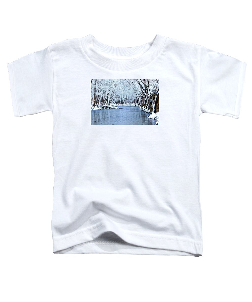 Water Toddler T-Shirt featuring the photograph Frozen in Time by Ty Shults