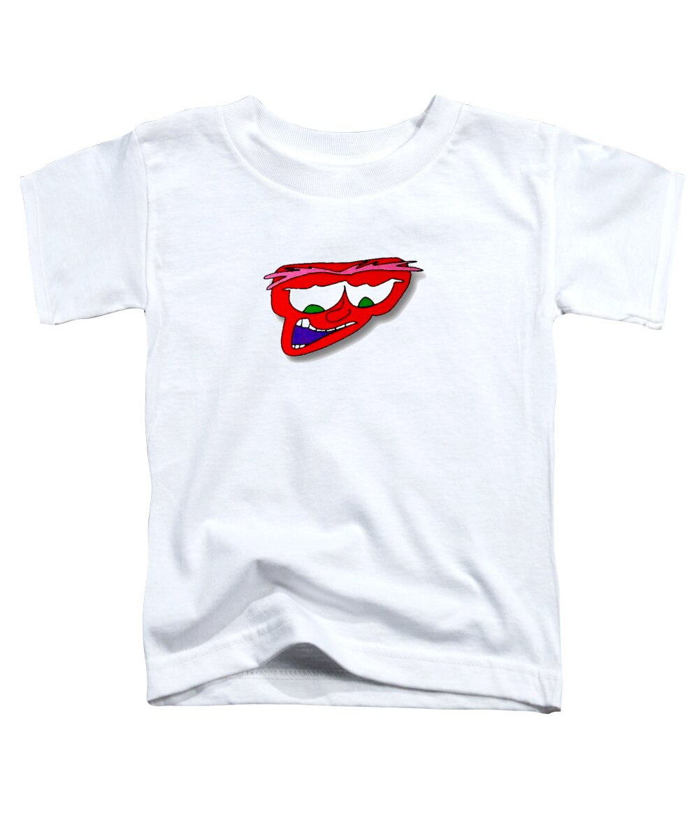 Paintings Toddler T-Shirt featuring the drawing FU Party People - Peep 048 by Dar Freeland