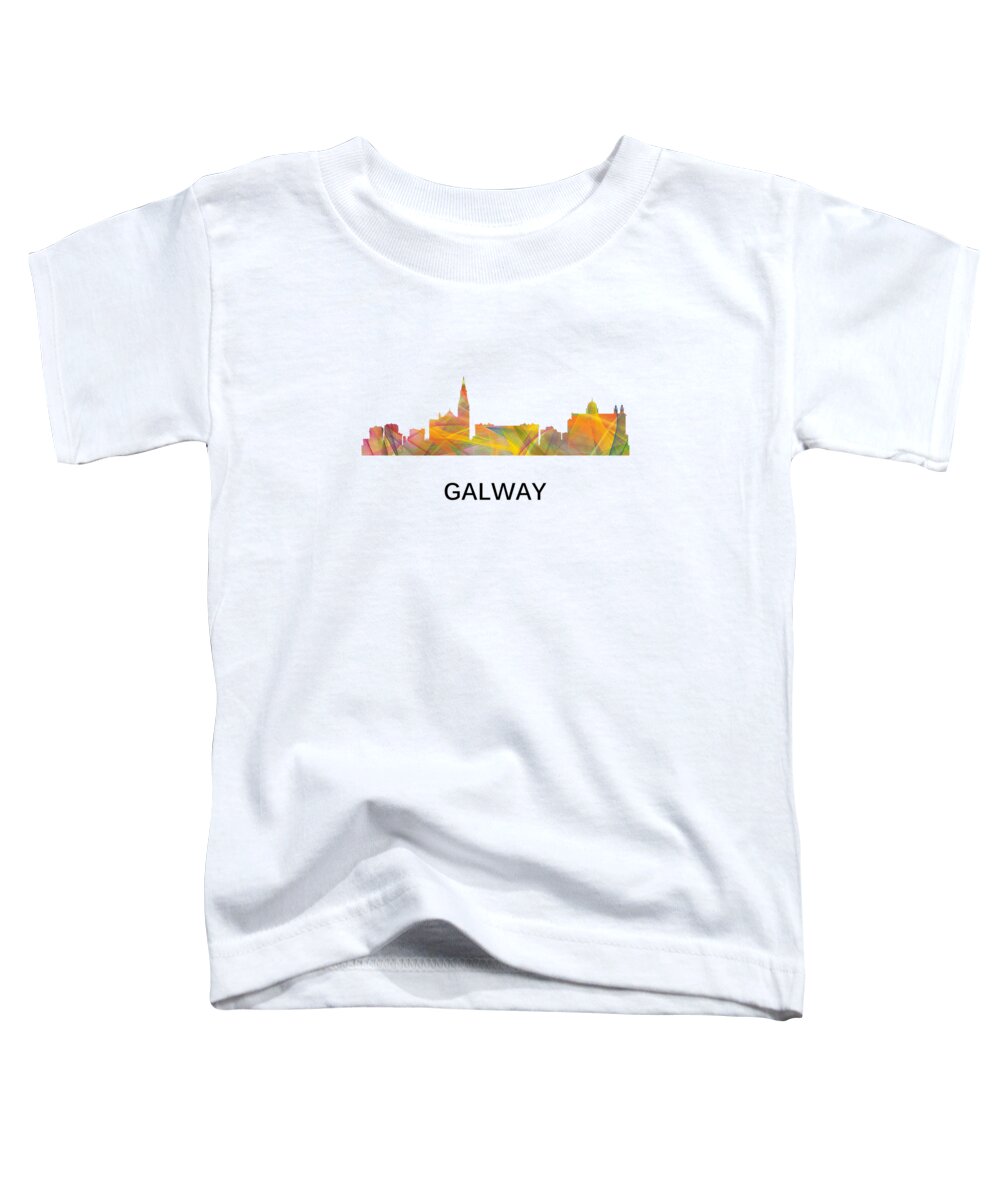 Galway Ireland Skyline Toddler T-Shirt featuring the digital art Galway Ireland Skyline by Marlene Watson