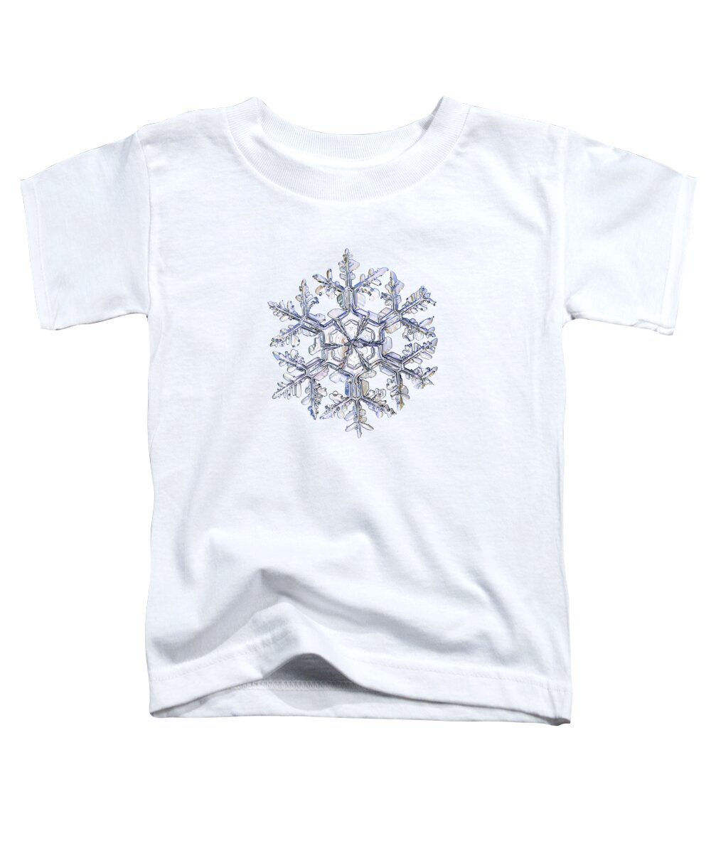 Snowflake Toddler T-Shirt featuring the photograph Gardener's dream, white version by Alexey Kljatov