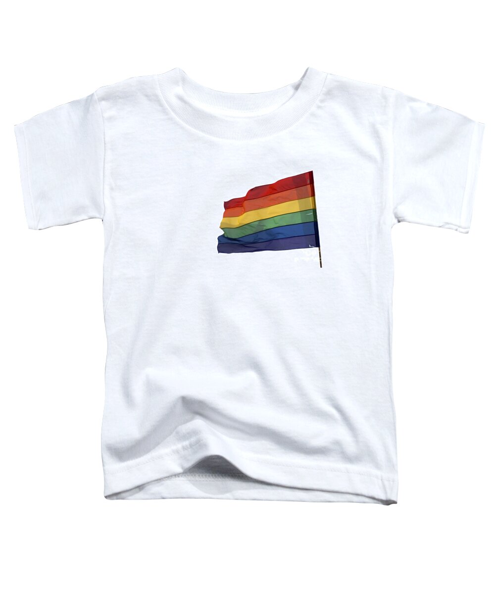Flag Toddler T-Shirt featuring the photograph Gay rainbow Flag by Ilan Rosen