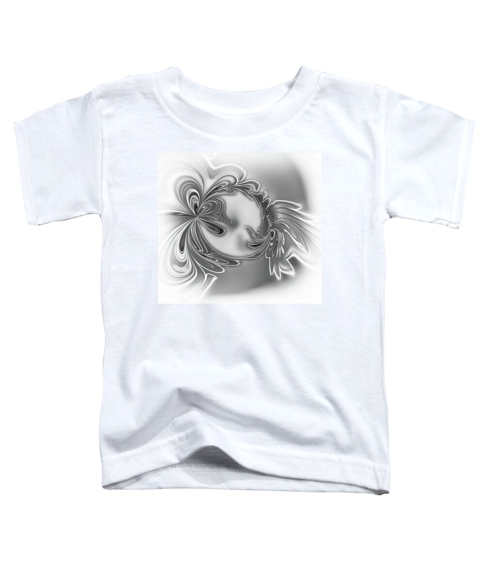 Edelstein Toddler T-Shirt featuring the digital art Gemstone Silver by Eva-Maria Di Bella