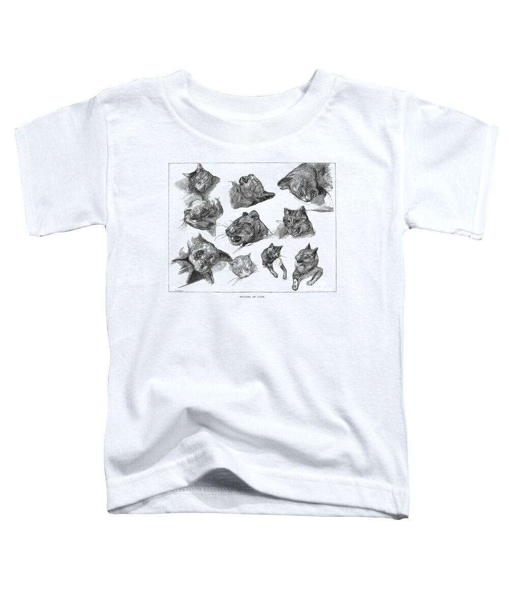 19th Century Toddler T-Shirt featuring the photograph Gericault: Cats by Granger