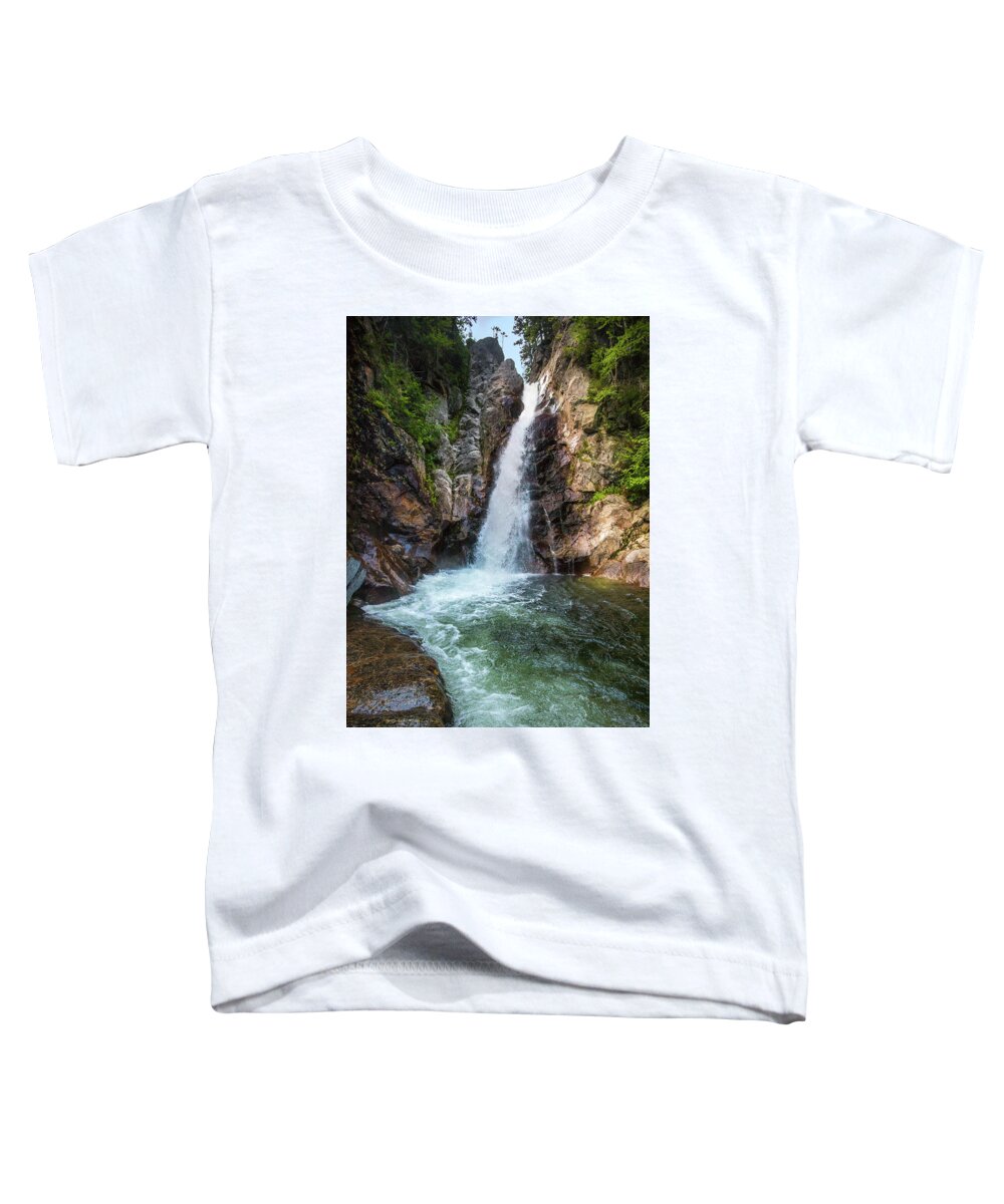 Glen Toddler T-Shirt featuring the photograph Glen Ellis Falls Summer by White Mountain Images