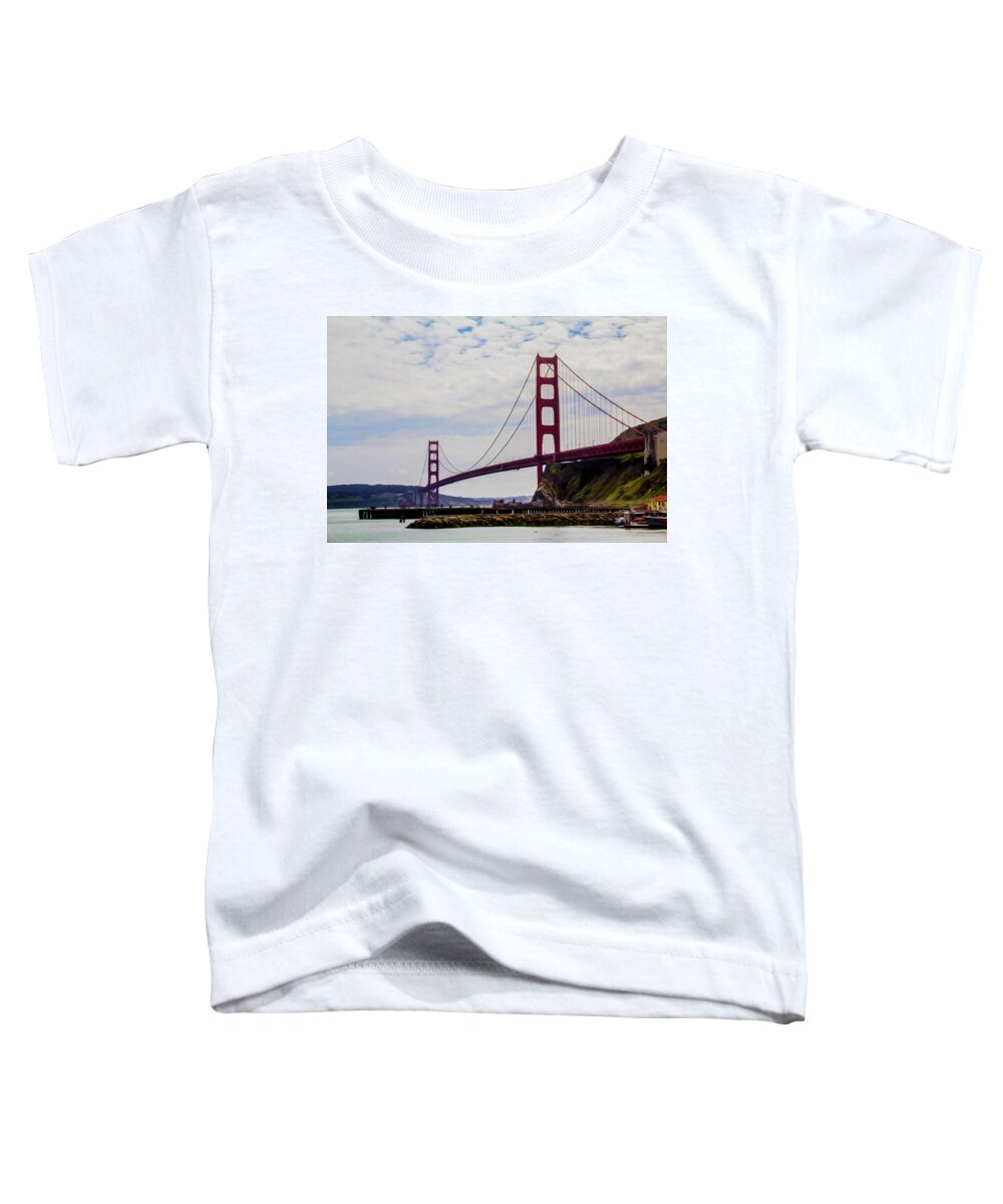 San Francisco Toddler T-Shirt featuring the photograph Golden Gate Bridge by Stuart Manning