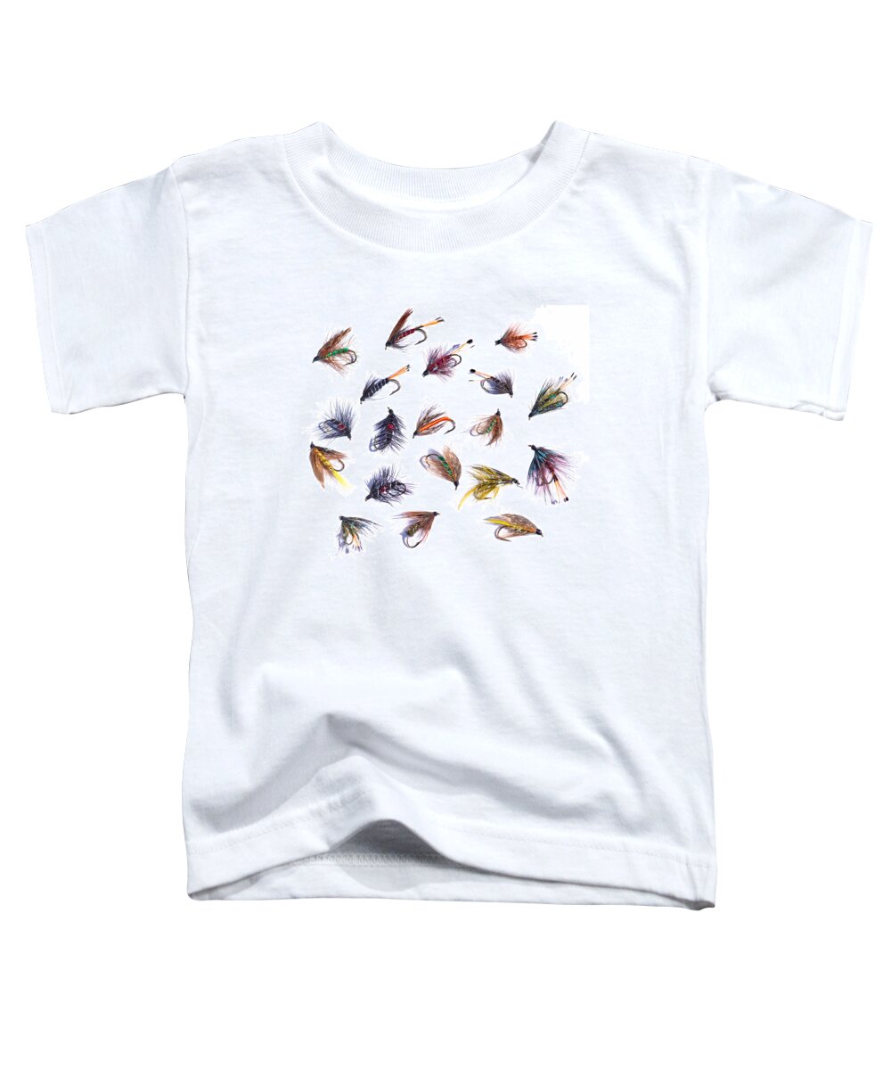 Flies Toddler T-Shirt featuring the photograph Gone Fishing by Meirion Matthias