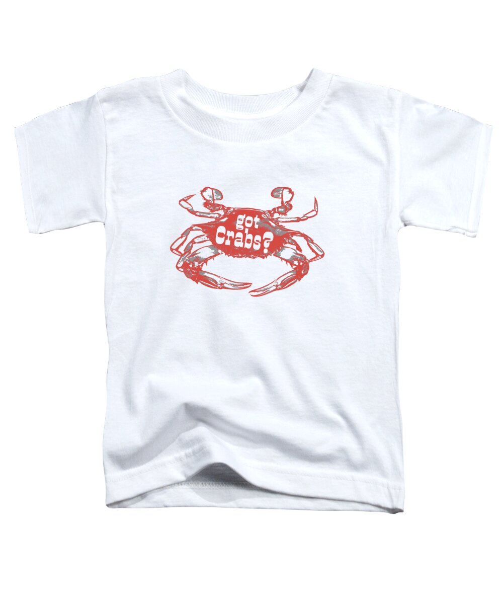 Crab Toddler T-Shirt featuring the digital art Got Crabs? Tee by Edward Fielding
