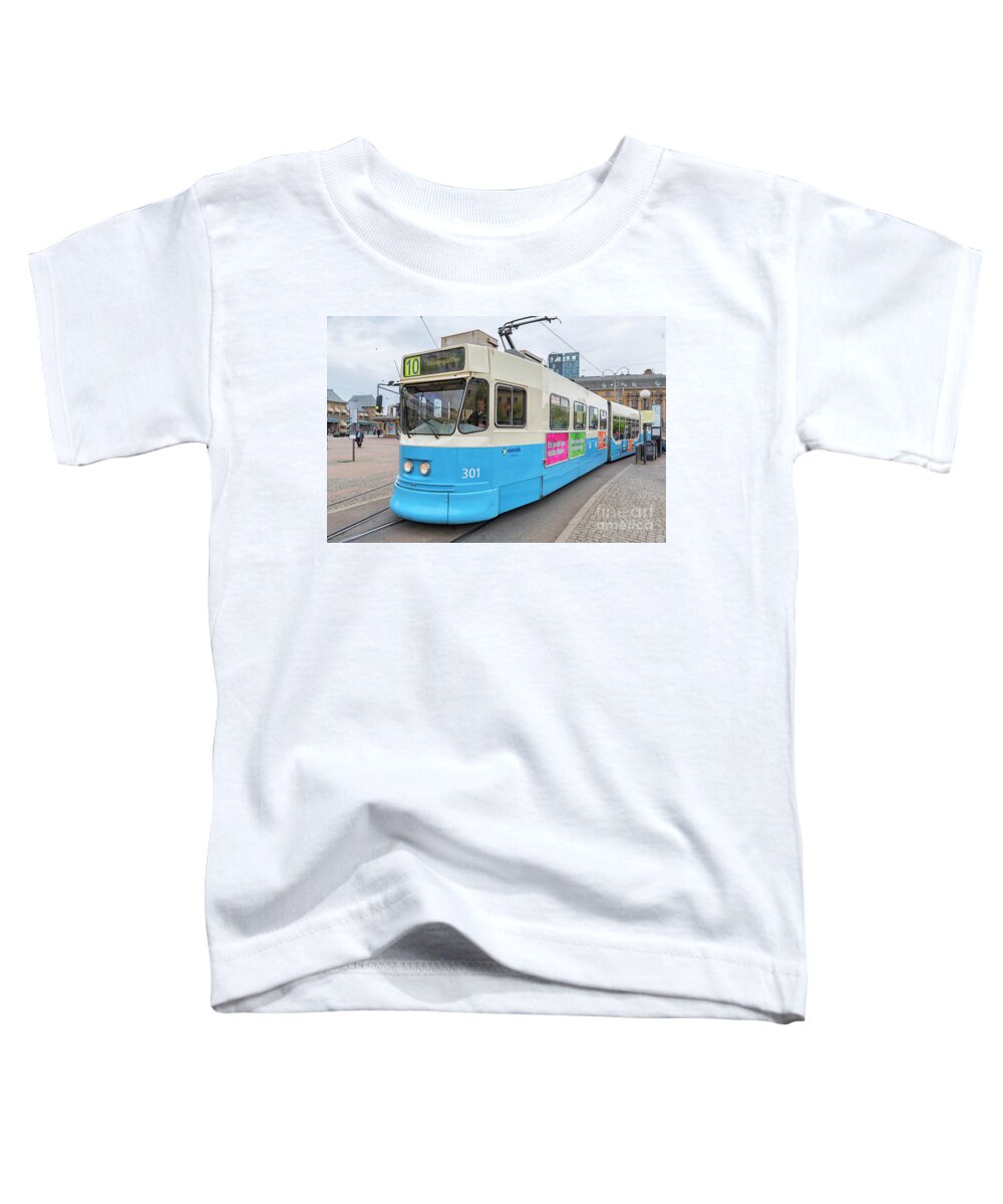 Tram Toddler T-Shirt featuring the photograph Gothenburg City Tram by Antony McAulay