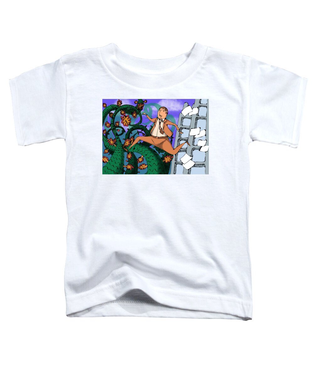 Great-escpae Toddler T-Shirt featuring the digital art Great escape by Piotr Dulski