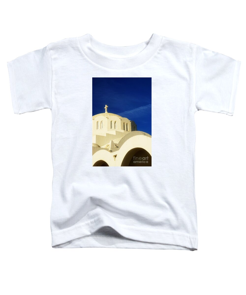 Greek Toddler T-Shirt featuring the photograph Greek Church by HD Connelly