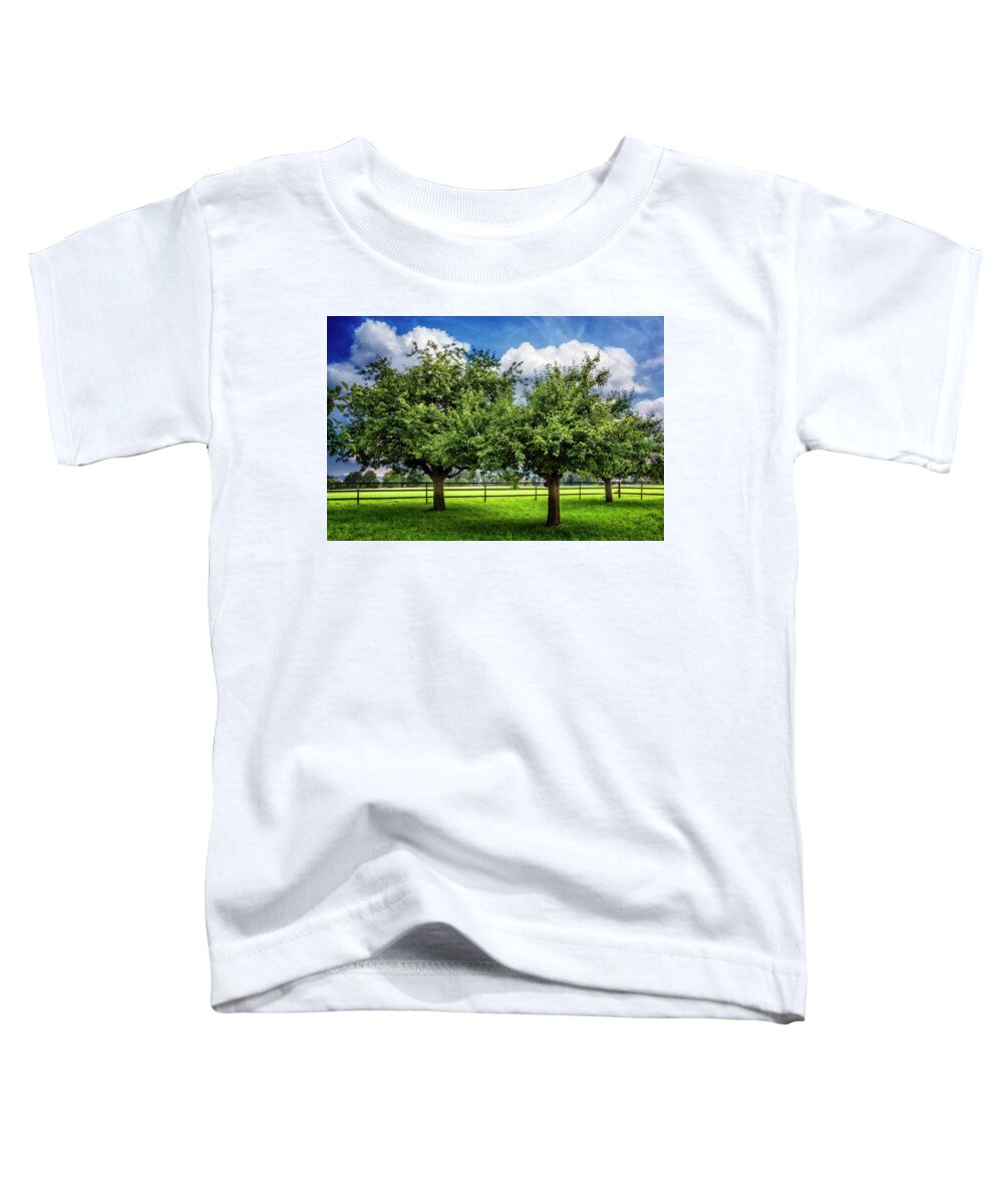 Appalachia Toddler T-Shirt featuring the photograph Green Summer Pastures by Debra and Dave Vanderlaan