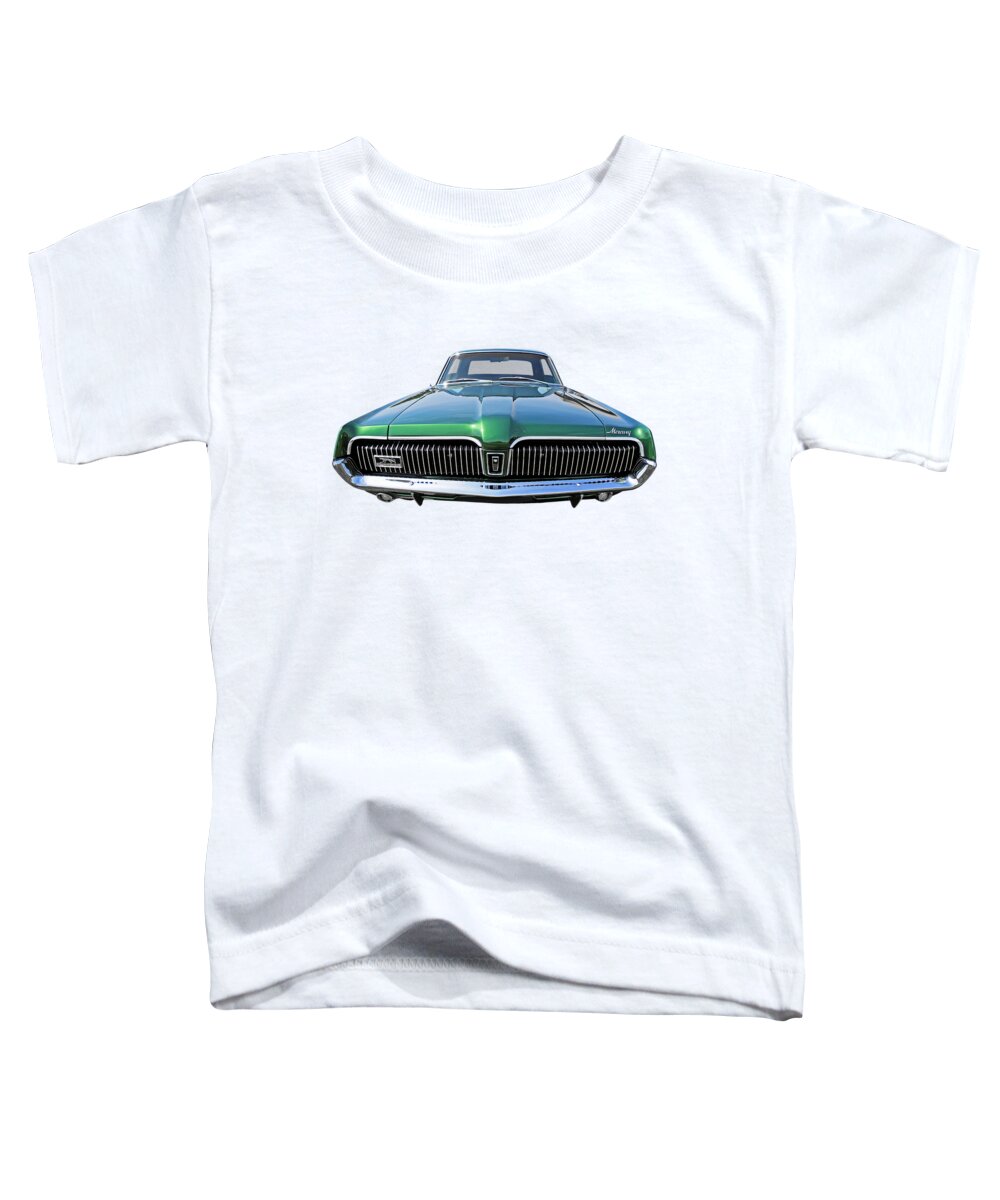 Ford Mercury Toddler T-Shirt featuring the photograph Green With Envy - 68 Mercury by Gill Billington