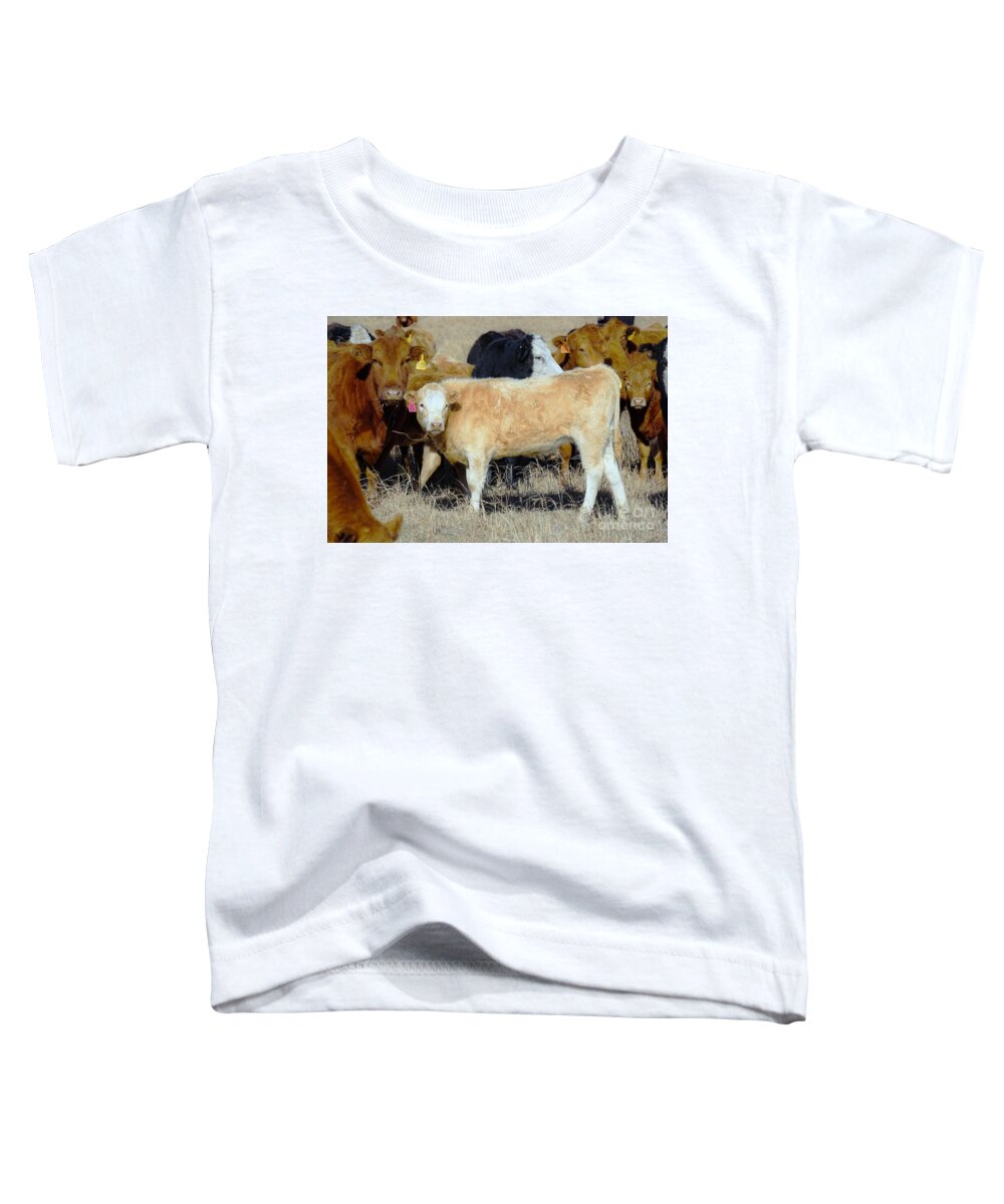 Calf Toddler T-Shirt featuring the photograph Growing up by Merle Grenz