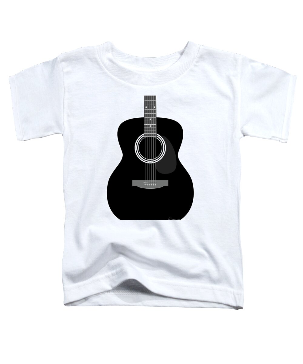 Vector Toddler T-Shirt featuring the digital art Guitar - abstract part of musical instrument by Michal Boubin