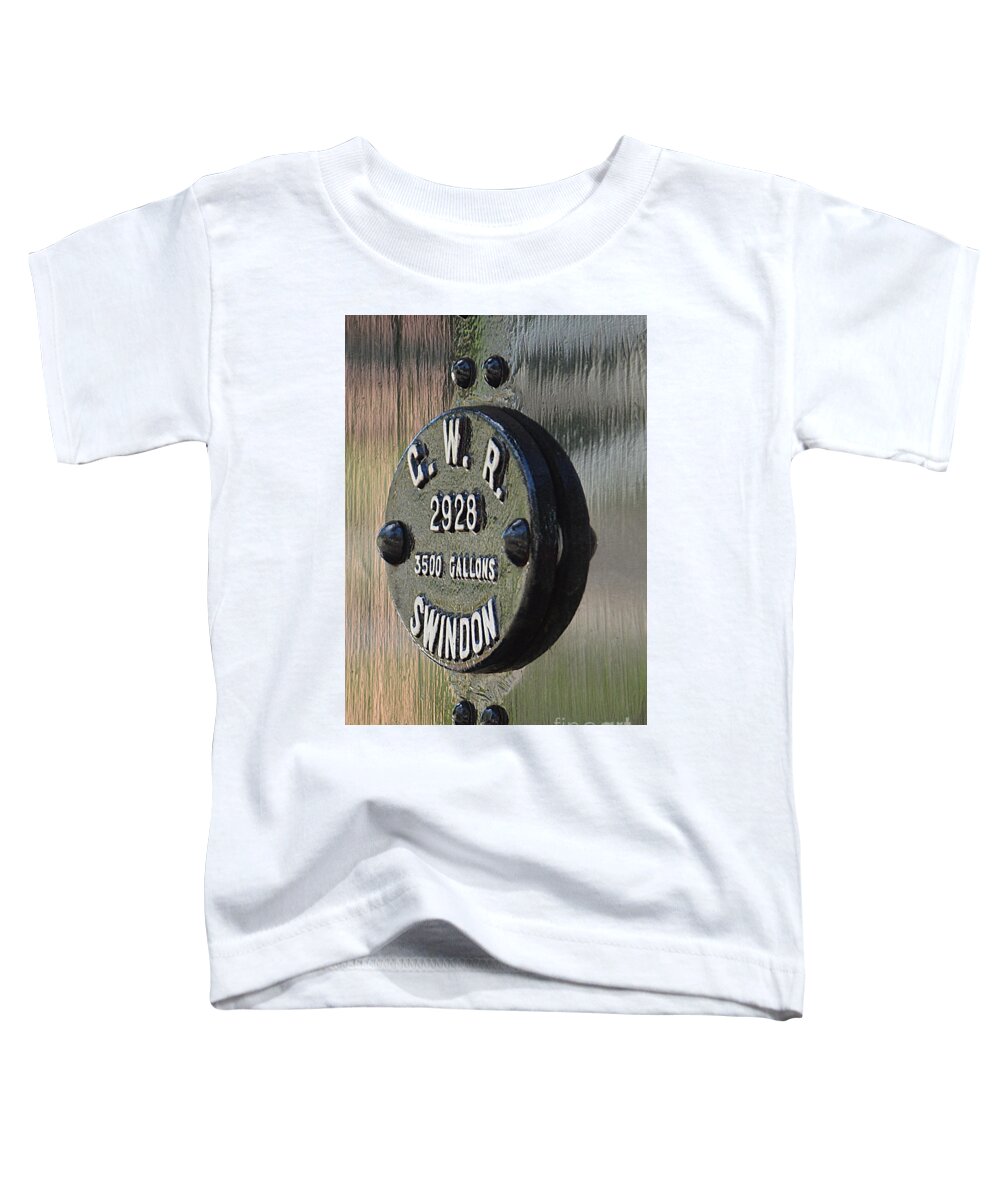 Gwr Engine Plate Toddler T-Shirt featuring the photograph GWR Swindon by Andy Thompson