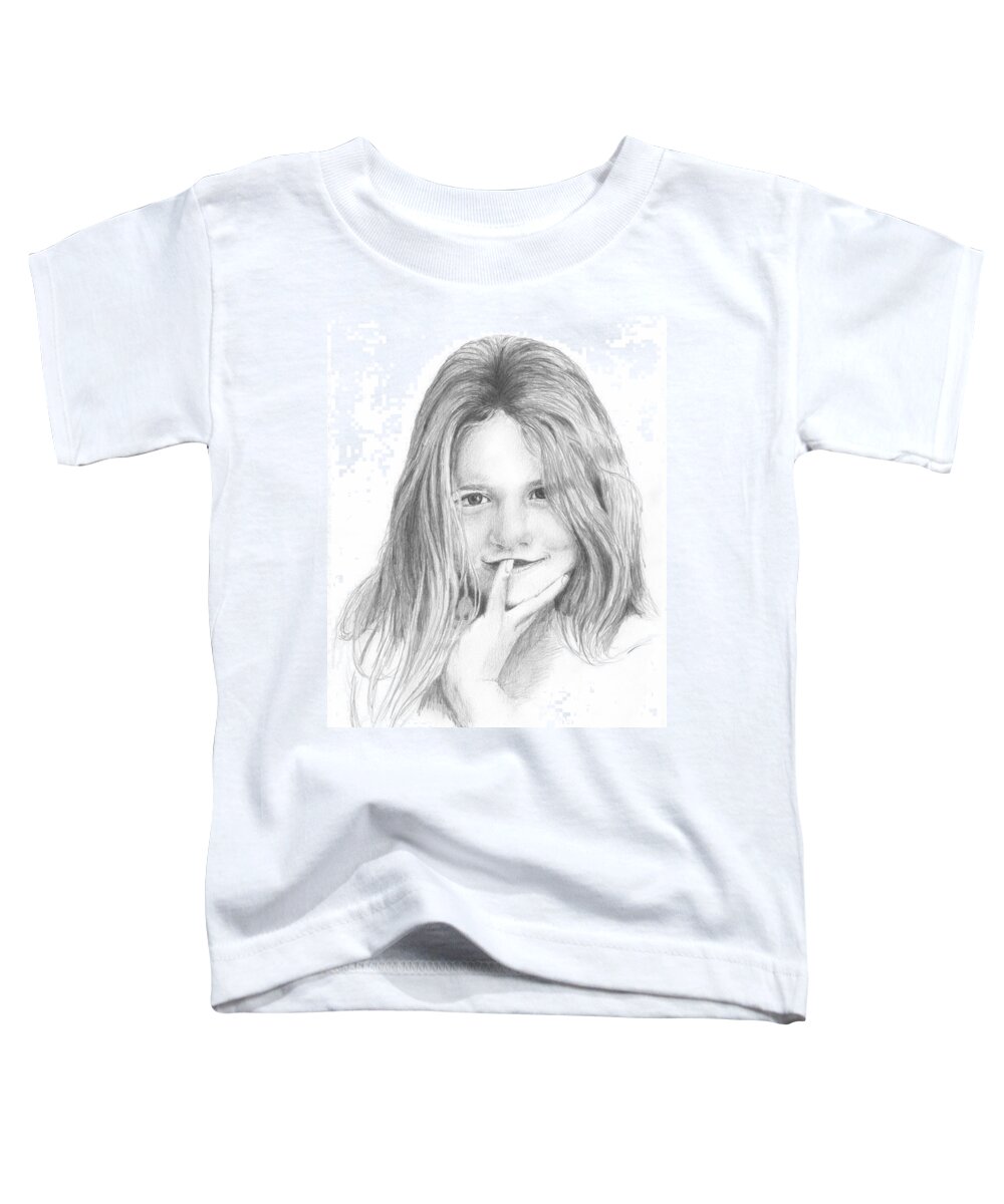 Girl Toddler T-Shirt featuring the photograph Harper Age Six by Daniel Reed