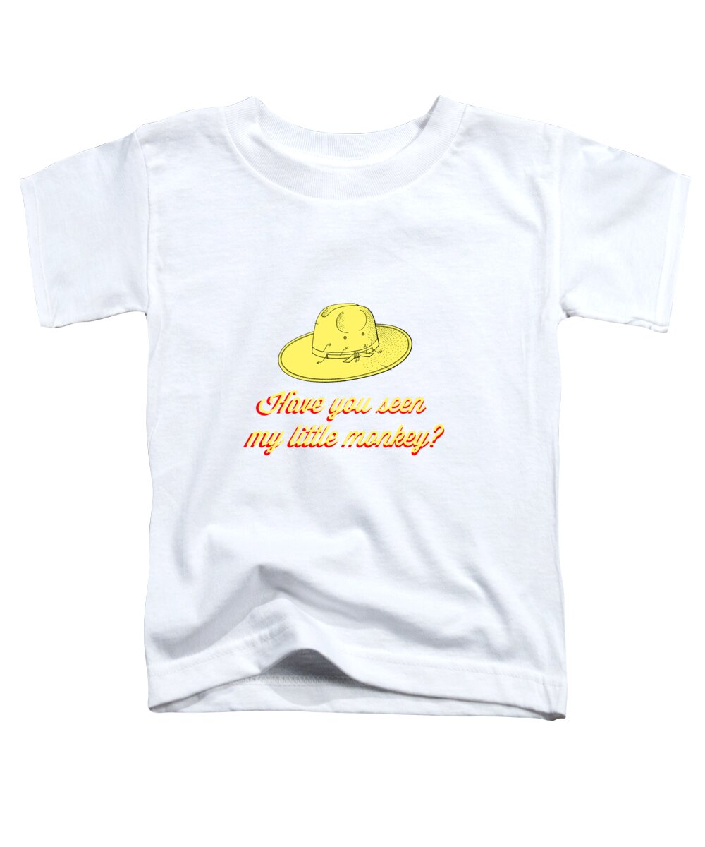 Curious Toddler T-Shirt featuring the drawing Have You Seen My Little Monkey tee by Edward Fielding
