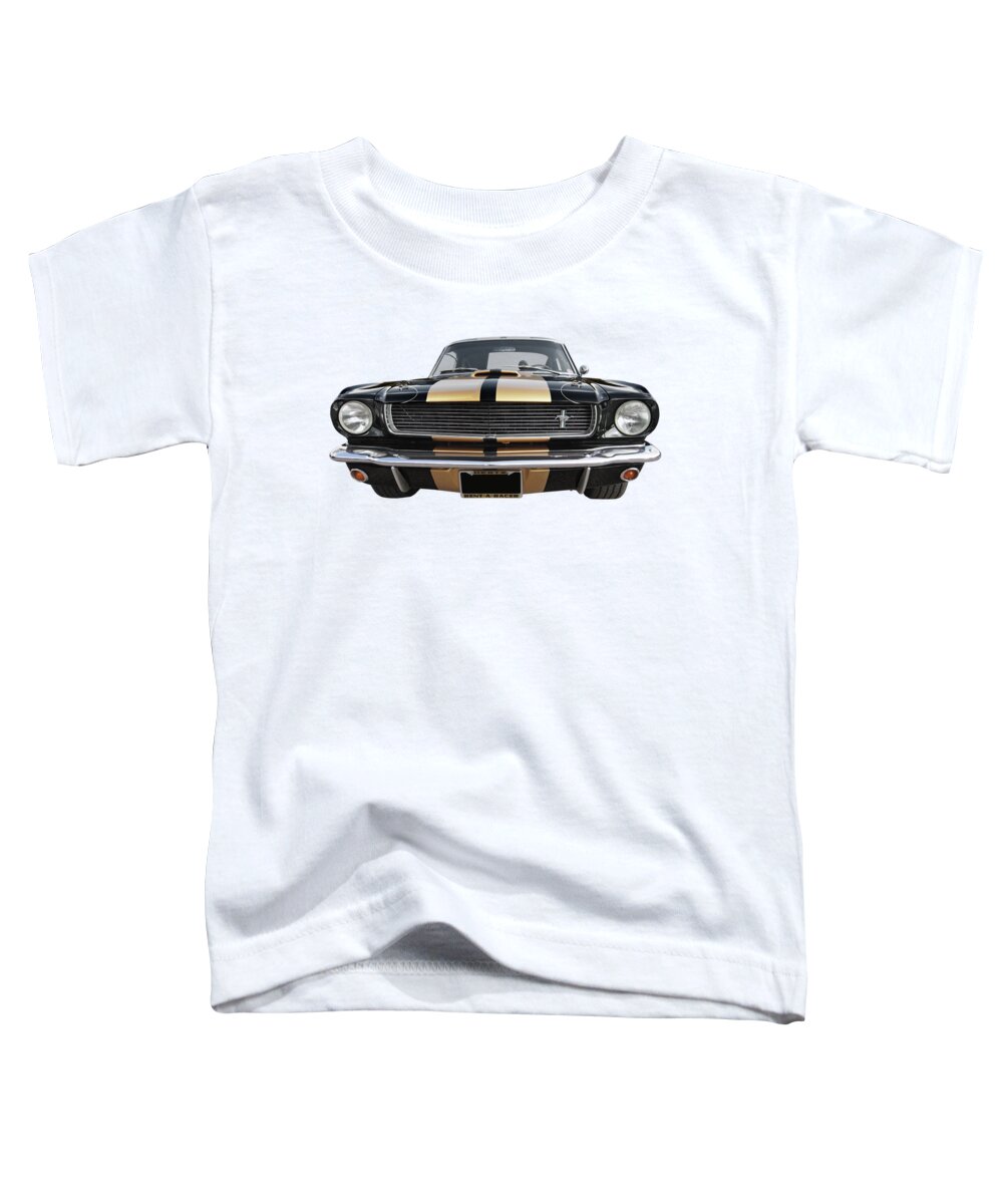 Ford Mustang Toddler T-Shirt featuring the photograph Hertz Rent a Racer Mustang 1966 by Gill Billington