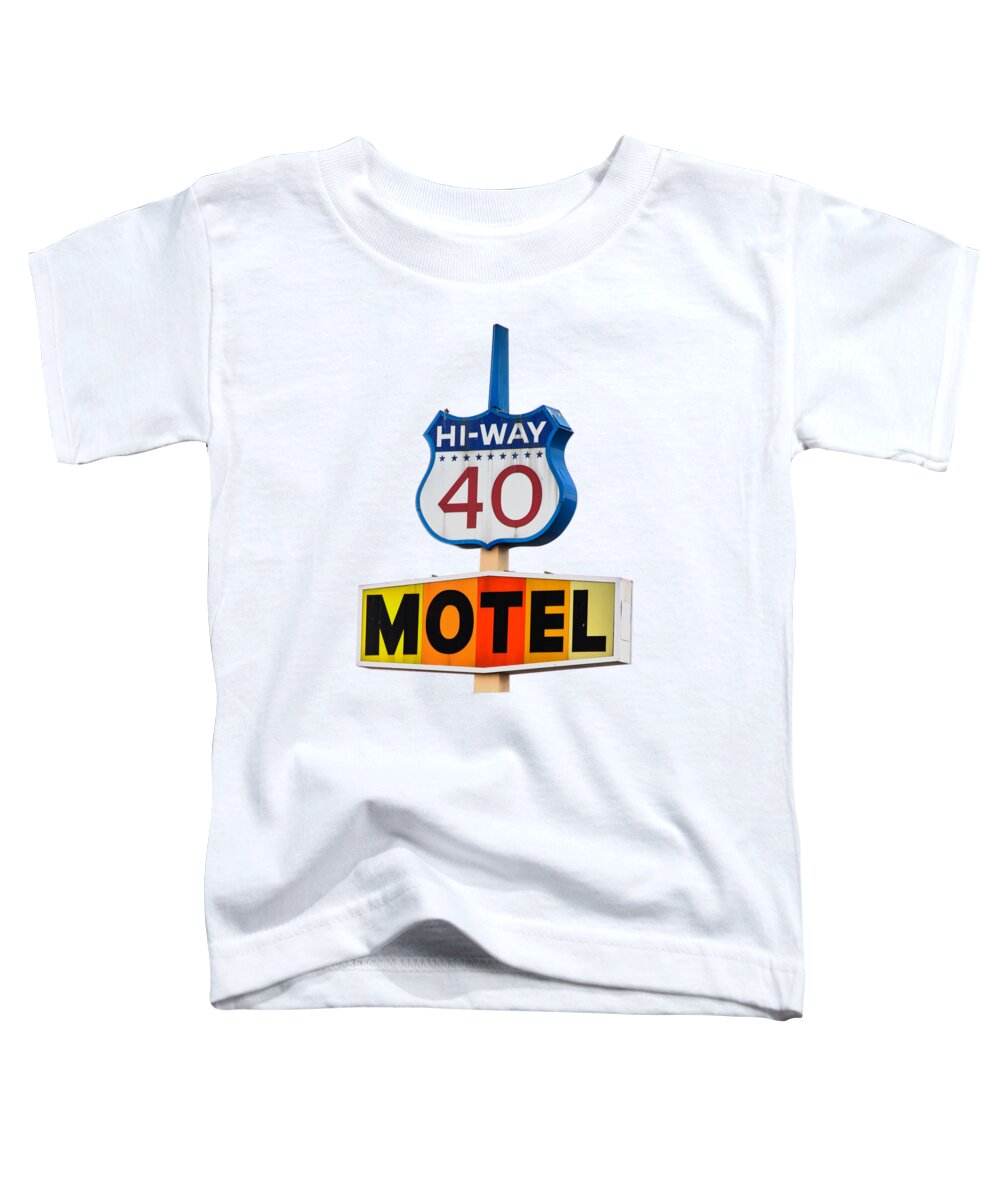 Motel Toddler T-Shirt featuring the photograph Hi-Way 40 Motel by Rick Mosher