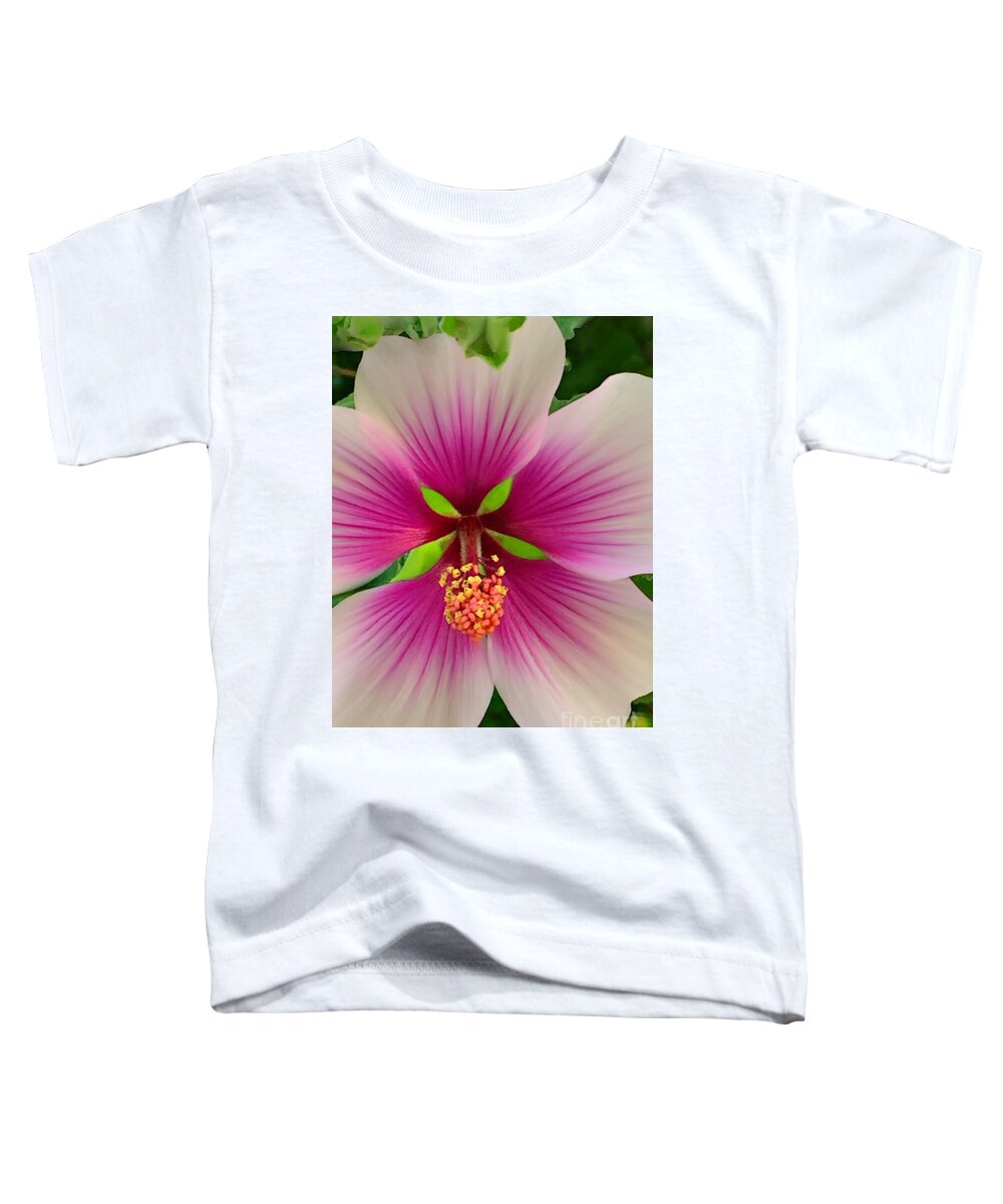 3000 Views Toddler T-Shirt featuring the photograph Hibiscus Face by Jenny Revitz Soper