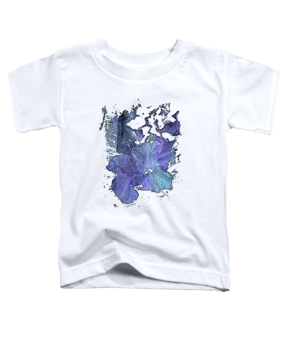 Berry Toddler T-Shirt featuring the digital art Hibiscus S D Z Berry Blues 3 Dimensional by DiDesigns Graphics