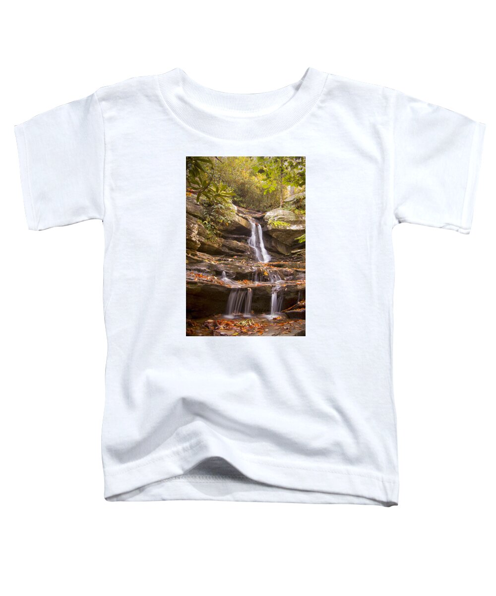 Hidden Falls Toddler T-Shirt featuring the photograph Hidden Falls of Danbury, NC by Bob Decker