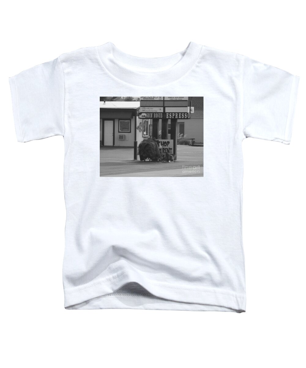Homeless Toddler T-Shirt featuring the photograph Homeless Hoarder by Marie Neder