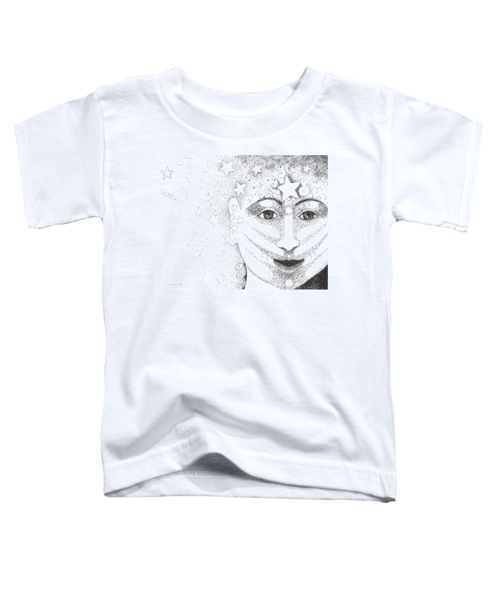Hope Toddler T-Shirt featuring the drawing Hope and Rebirth by Helena Tiainen