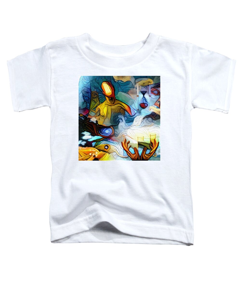 Relaxation Toddler T-Shirt featuring the digital art Hopes and Dreams by Bruce Rolff