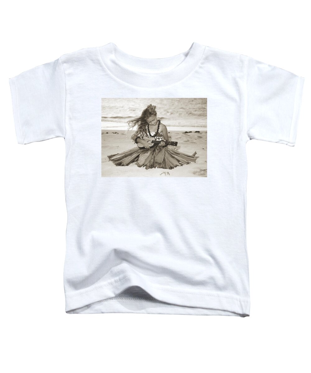 50-csm0089 Toddler T-Shirt featuring the photograph Hula Girl by Himani - Printscapes