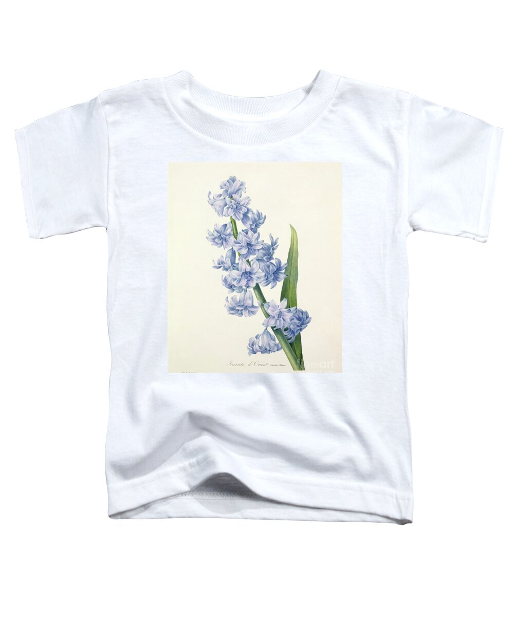 Hyacinthus Toddler T-Shirt featuring the drawing Hyacinth by Pierre Joseph Redoute