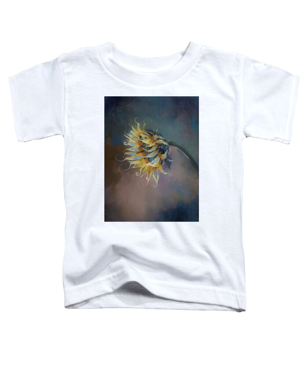 Sunflower Toddler T-Shirt featuring the digital art I Feel Like A Sunflower Painting by Lisa Kaiser