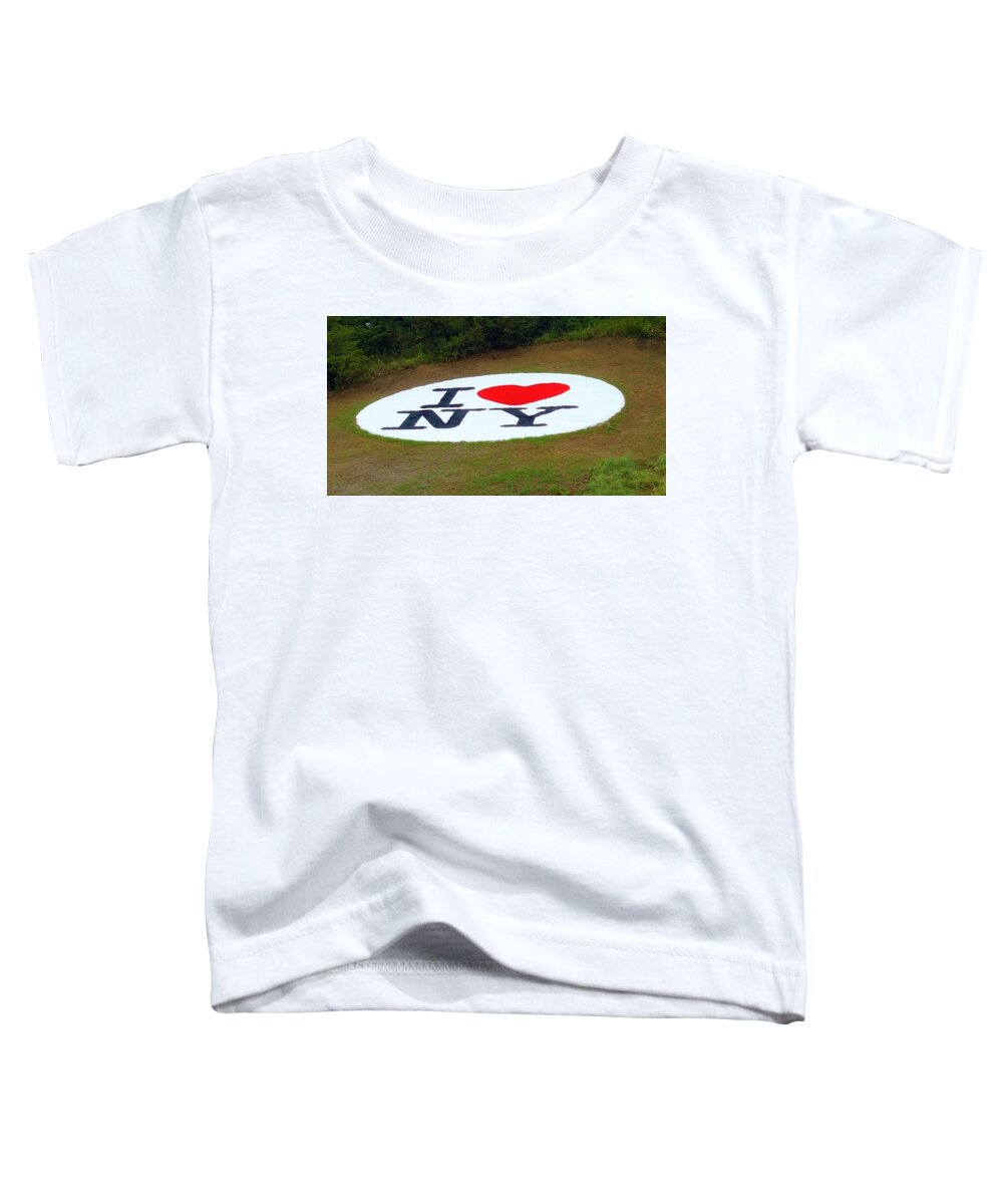 I Love Ny Toddler T-Shirt featuring the photograph I Love N Y by Rob Hans