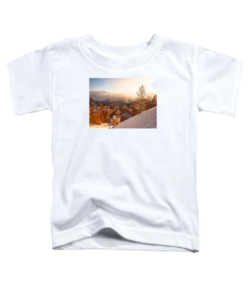 Bryce Canyon Toddler T-Shirt featuring the photograph Illumination by Emily Dickey
